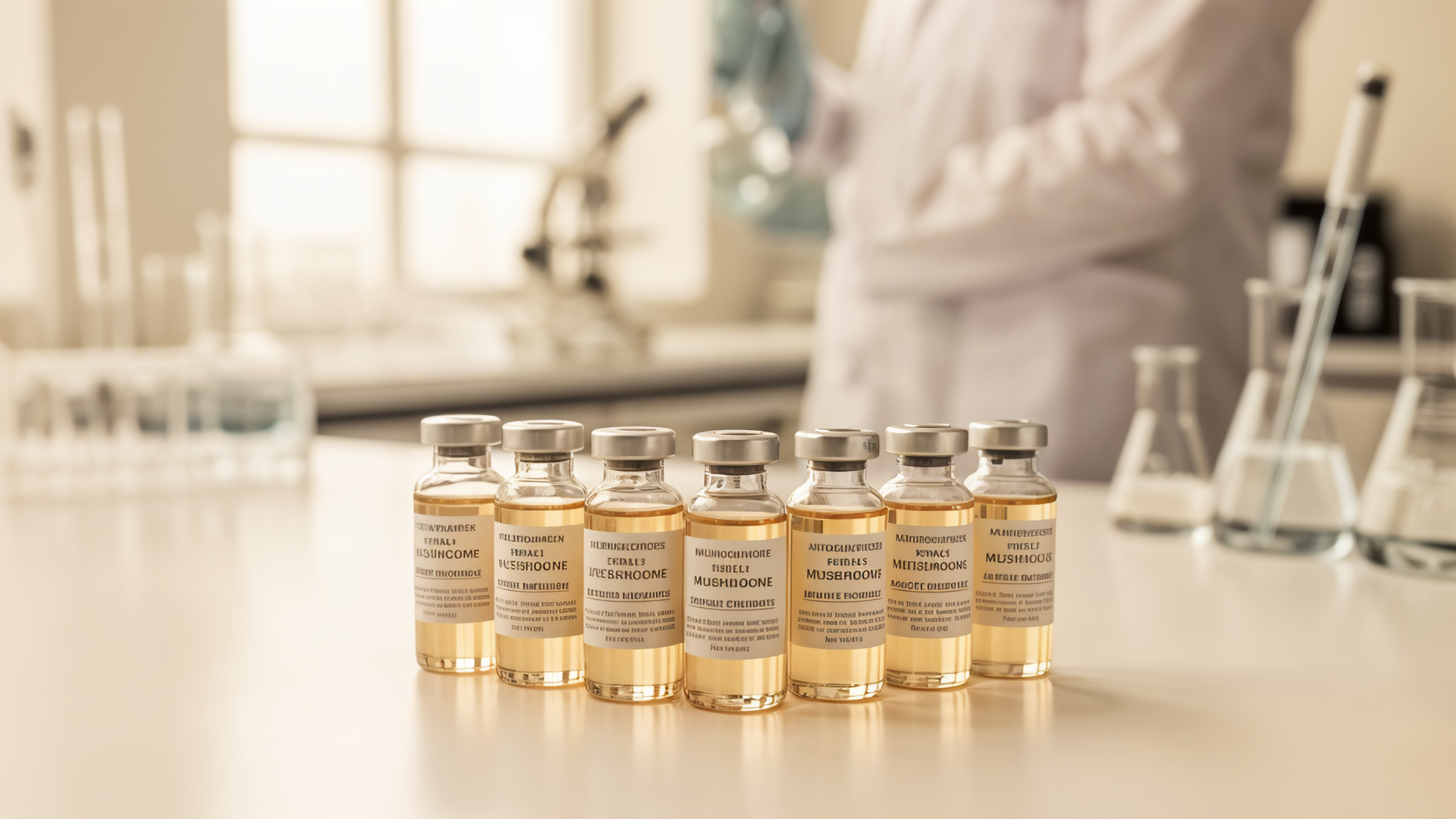 Laboratoire de production Mush N Go en France - extraits de champignons adaptogènes