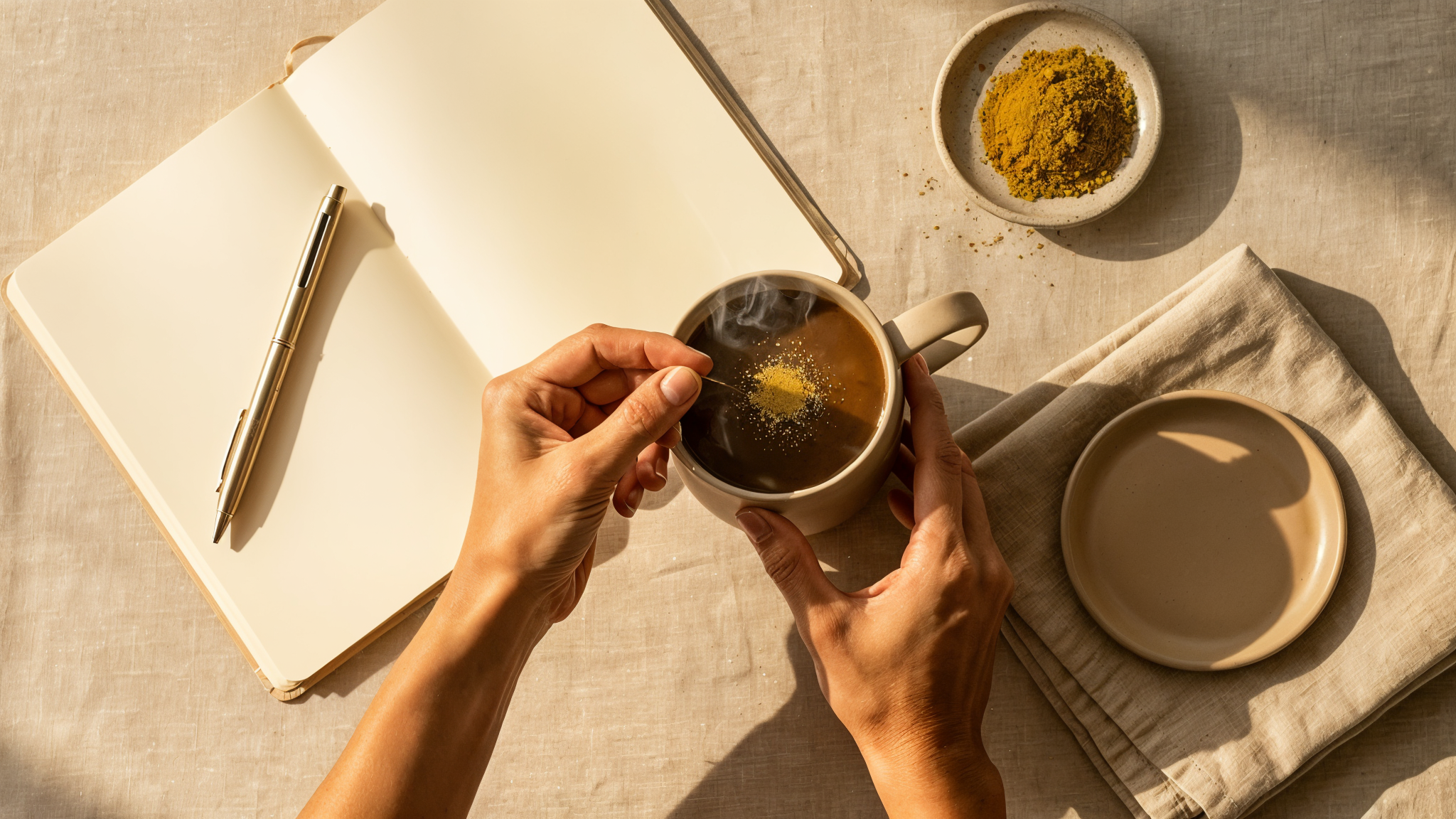 Test Brainstoorm 30 jours - préparation quotidienne du café aux champignons adaptogènes